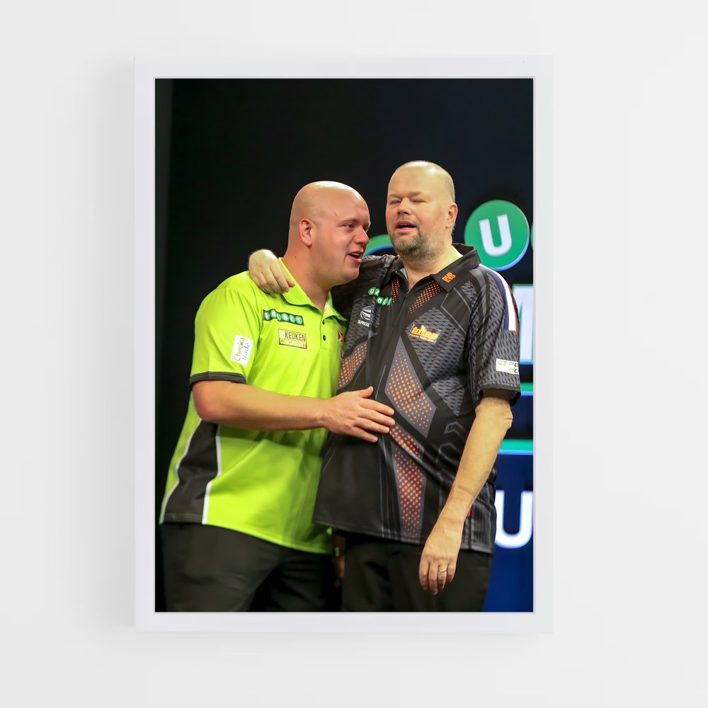 Poster Étreinte Sportive – affiche Fléchettes (vue 3)